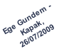 Ege Gundem -  Kapak,  26/07/2009